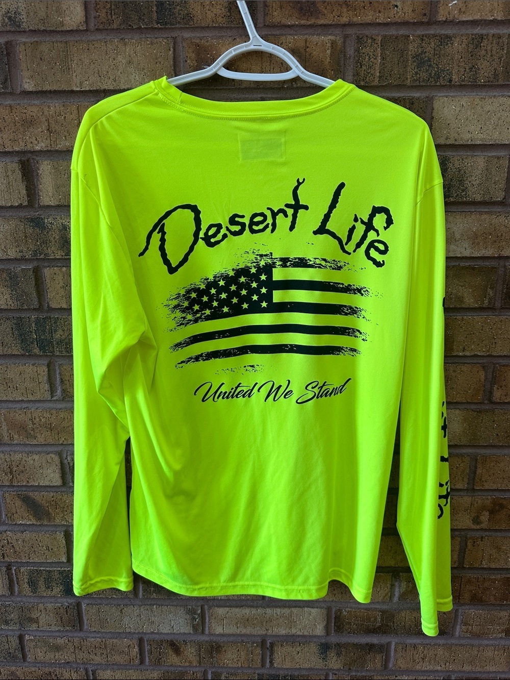 🦅Neon Yellow Long Sleeve Performance Tee